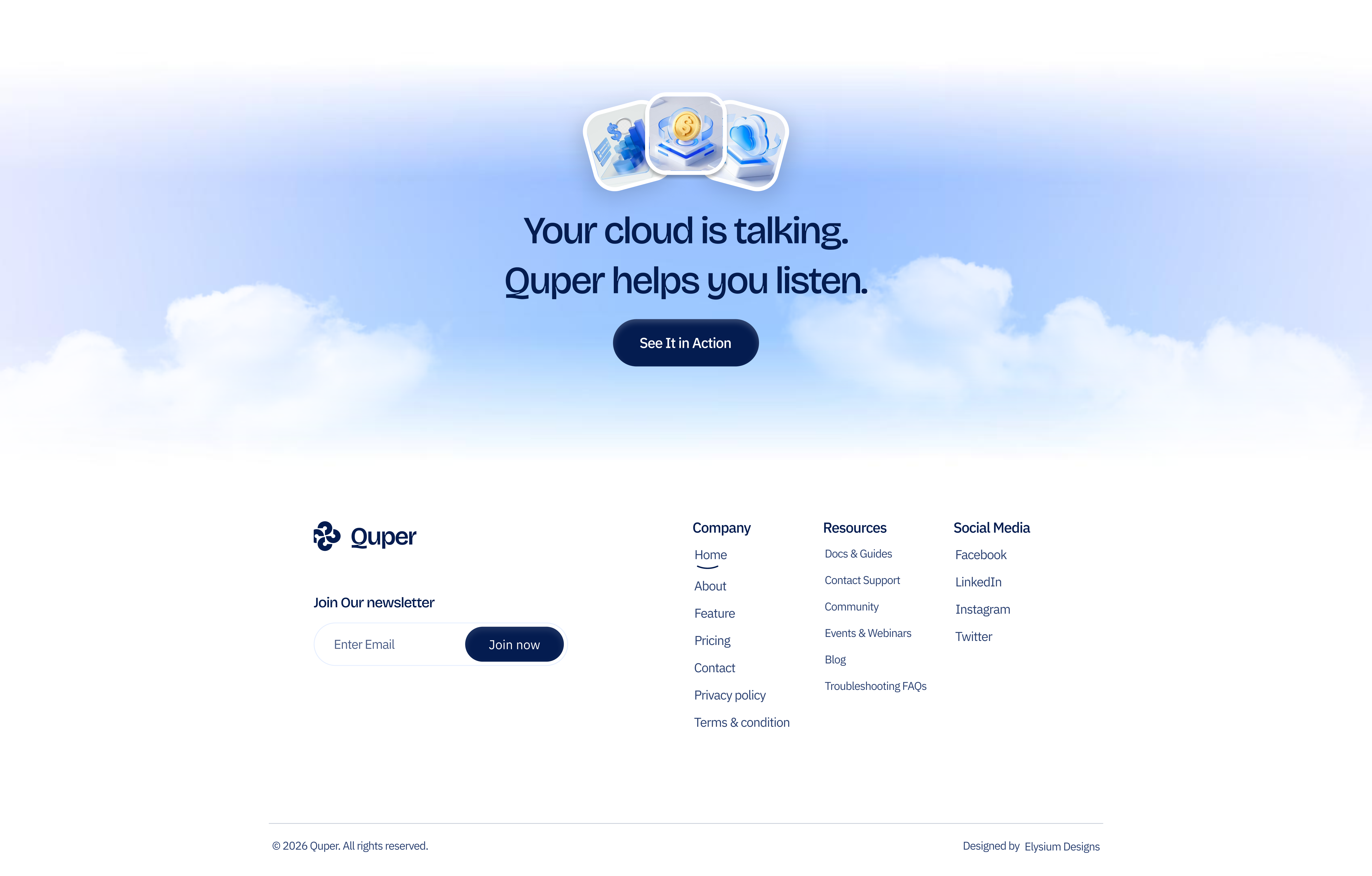 cta & footer